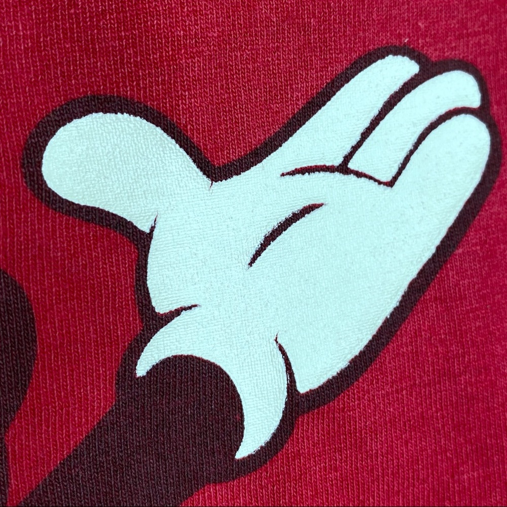 Walt Disney World Vintage 90s Mickey Mouse red t-shirt tee Adult Small - Picture 6 of 7
